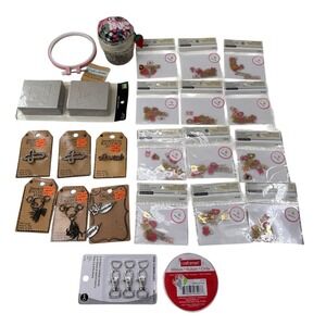 Craft Supply Lot Dritz Sewing Notions Recollections Stickers Embroidery Hoop DIY